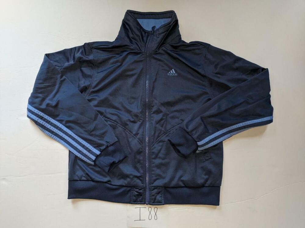 Adidas Warm Up Athletic Jacket Zip-Up Size Medium Blue Womens -0812i88